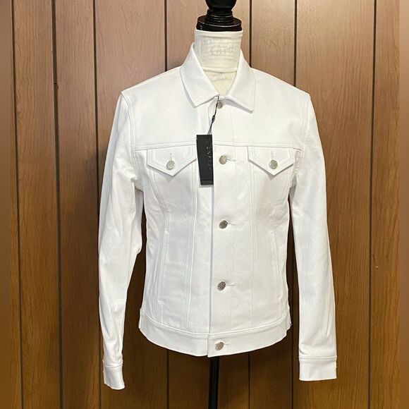 Monfrère Dean Leather Trucker Jacket size S - Picture 6 of 16